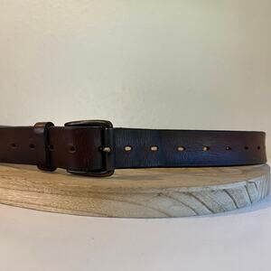 Levi's Brown Genuine Leather Free Size Single Notch Utility Belt Size XL Unisex